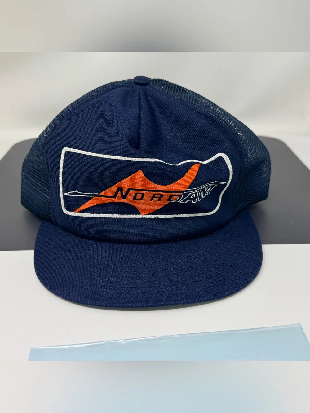 Nordam Aviation Hat VTG Trucker Mesh Cap 80s Aerospace aircraft made in USA